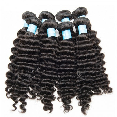 3 Bundles a Lot 8A Grade Brazilian Deep Wave Virgin Hair - Estelle Wig