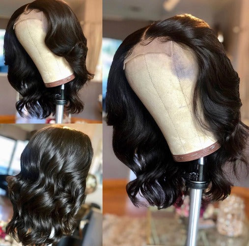 Short Body Wave Bob Cut 13x6 Lace Front Wig - Estelle Wig