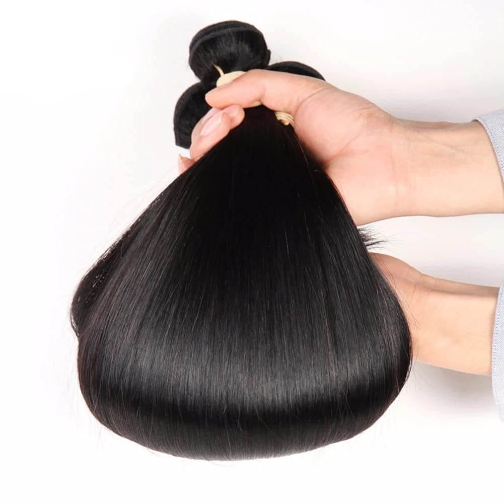 3 Bundles Straight Hair with 4x4 HD Lace Closure a Lot