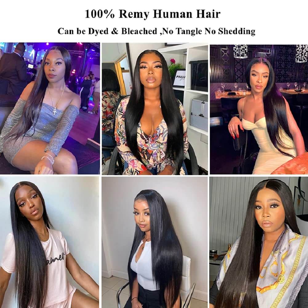 3 Bundles Straight Hair with 4x4 HD Lace Closure a Lot