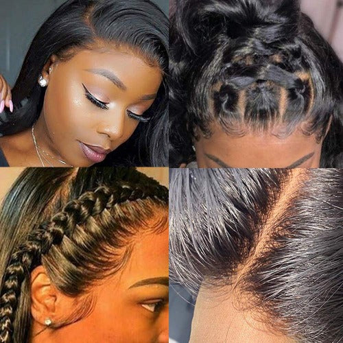 Long Straight 4x4 Lace Closure Wigs with Elastic Band - Estelle Wig