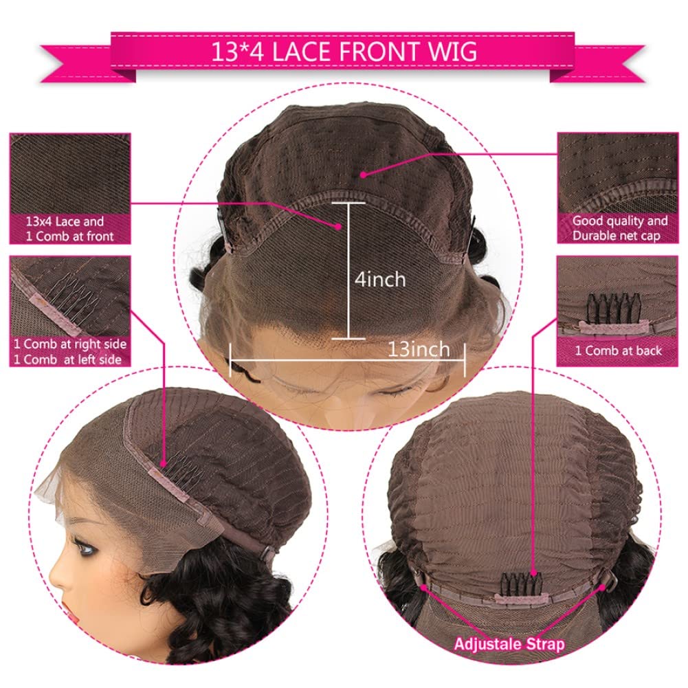 Highlight Transparent HD Lace Front Wigs Human Hair Ombre Color 4/27 Body Wave 13x4 Lace Frontal Wigs