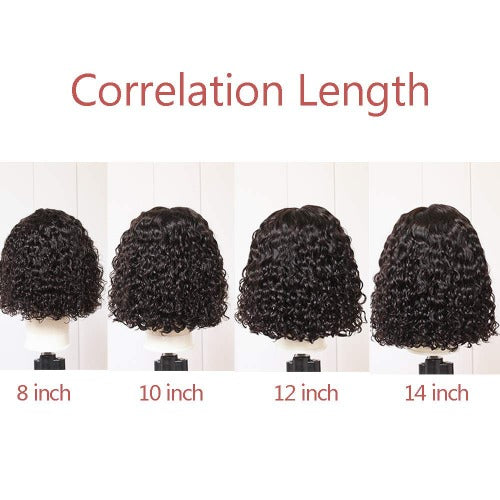 Sale Short Water Curly Bob Cut 13x6 Lace Front Wig - Estelle Wig