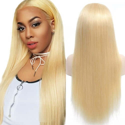 613 Blonde 13x4 Lace Front Wigs Human Hair Straight 150% Density - Estelle Wig