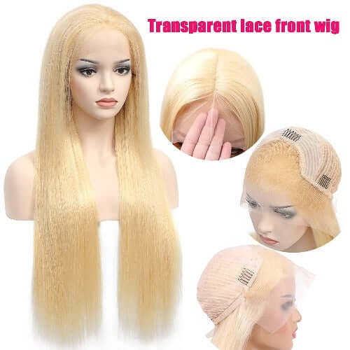 613 Blonde 13x4 Lace Front Wigs Human Hair Straight 150% Density - Estelle Wig