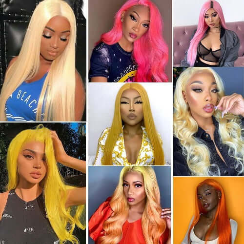 613 Blonde 13x4 Lace Front Wigs Human Hair Straight 150% Density - Estelle Wig