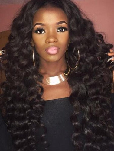 3 Bundles Loose Wave Hair with 4x4 Lace Closure a Lot - Estelle Wig