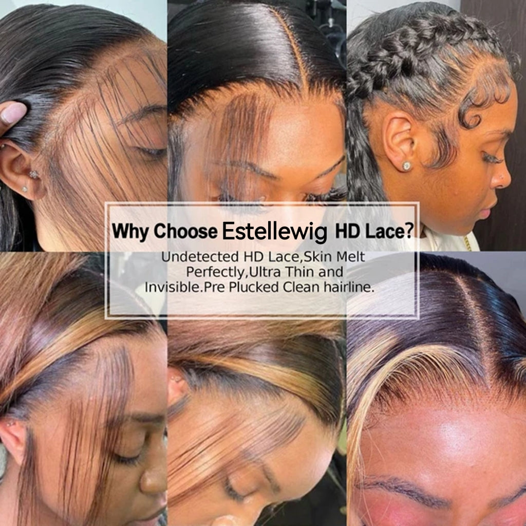 Invisible HD 13x6 Lace Wig with Clear Hairline More Plucked Lace Front Wig