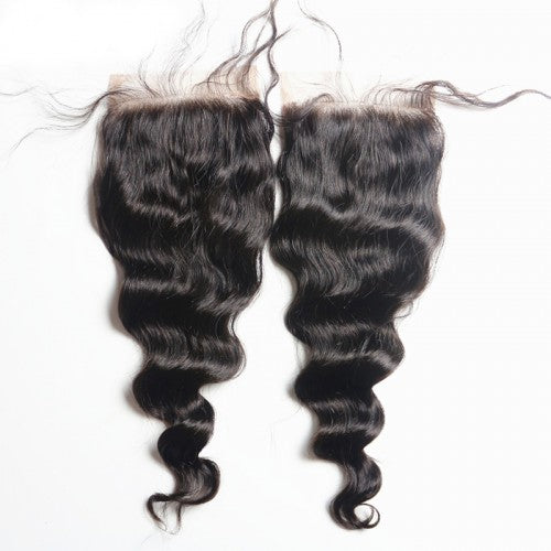 3 Bundles Exotic Wave Hair with 4x4 Lace Closure a Lot - Estelle Wig