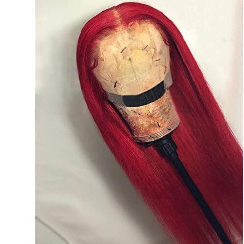 Hot Red 13x4 Lace Front Wigs Human Hair 150% Density - Estelle Wig