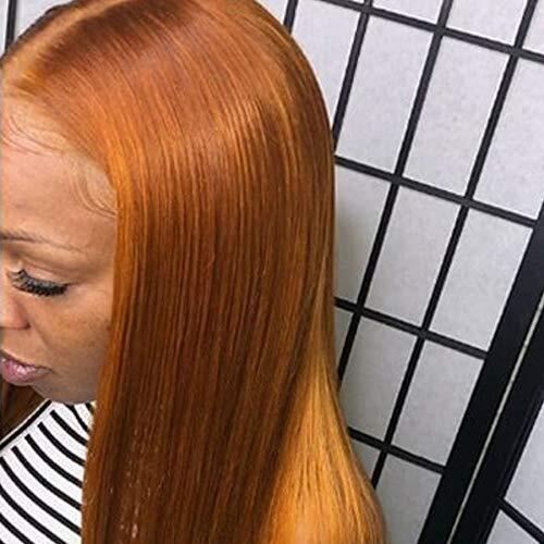 Orange Ginger Lace Front Wigs Straight 150% Density - Estelle Wig