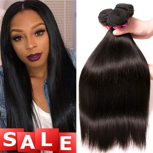 3 Bundles a Lot 8A Grade Brazilian Straight Virgin Hair - Estelle Wig