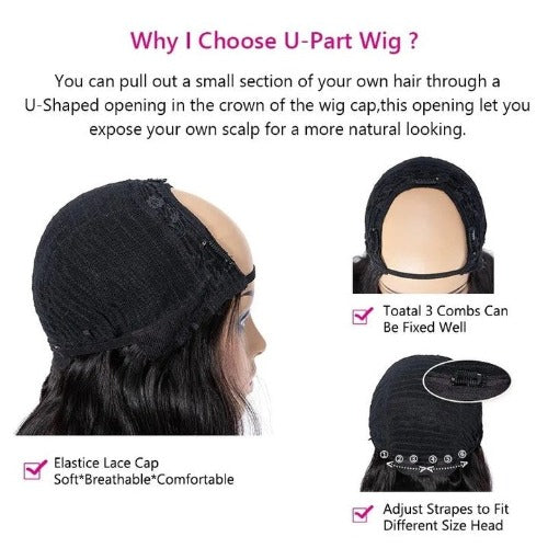 U-part Wig Body wave Valentine's Day SALE - Estelle Wig