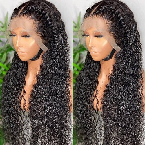 Deep Curly Transparent 13x4 Lace Frontal Wig - Estelle Wig