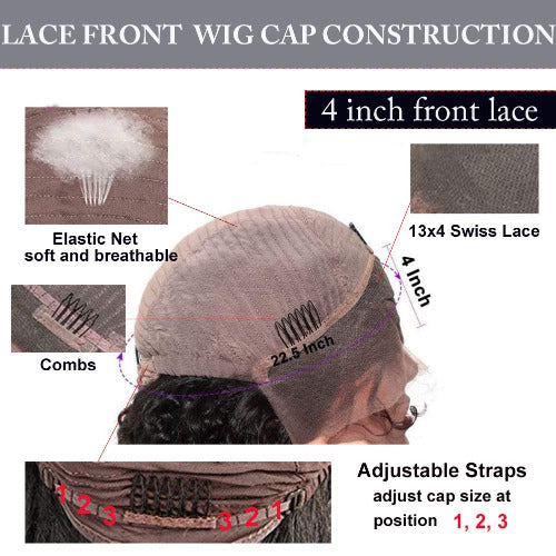 Hot Red Bob 13x4 Frontal Wigs - Estelle Wig