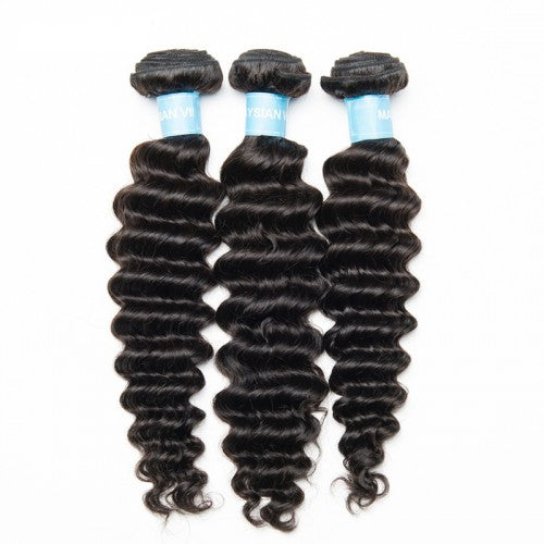 3 Bundles a Lot 8A Grade Brazilian Deep Wave Virgin Hair - Estelle Wig