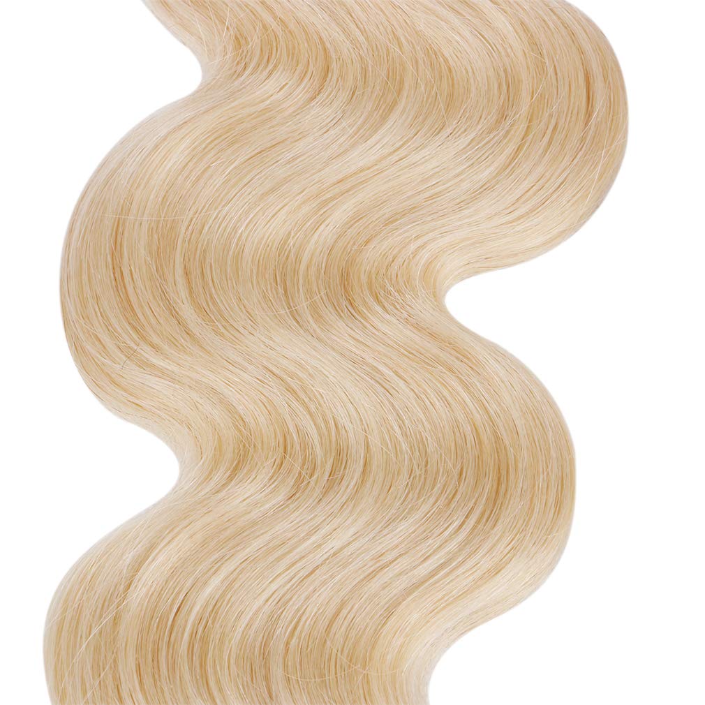 3 Bundles 613 Blonde Body Wave Human Hair with 4x4 Lace Closure a Lot - Estelle Wig