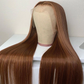 Chestnut Brown Color 13x4 Lace Frontal Wig SALE - Estelle Wig