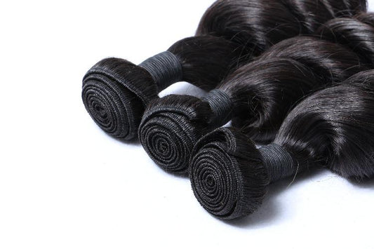 3 Bundles a lot 8A Grade Brazilian Loose Wave Virgin Hair - Estelle Wig