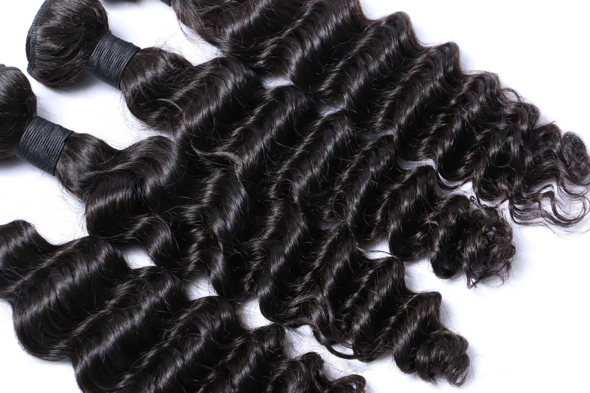 3 Bundles Deep Wave Hair with 4x4 Lace Closure a Lot - Estelle Wig