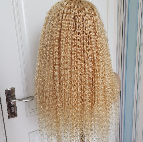 613 Curly Blonde Lace Frontal Wigs - Estelle Wig
