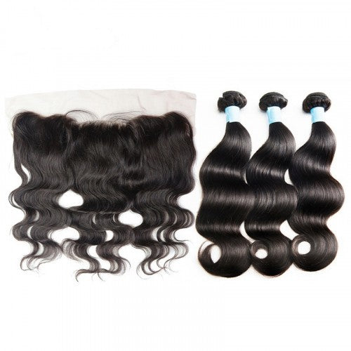 3 Bundles Body Wave Hair with 13x4 HD Lace Frontal a Lot - Estelle Wig