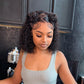 Short Water Wave Curly Bob Cut 13x4 Lace Front Wig for Summer